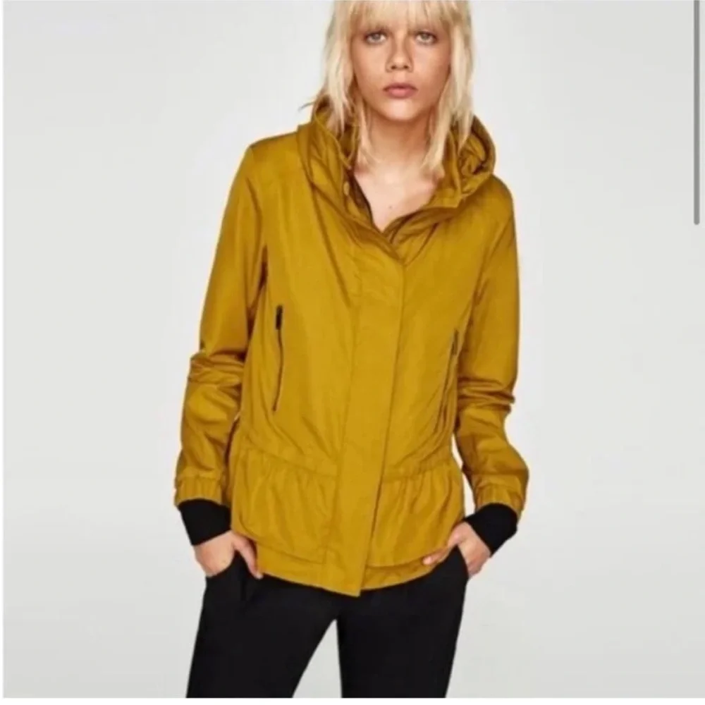 Zara Yellow Peplum Utility Jacket Size Small - Picture 12 of 12